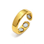 Double magnet ring metal glossy creative jewelry for opening couple ring - Image 4