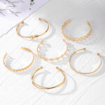 Alloy love knot bracelet set creative peach heart heart Bracelet - Image 4