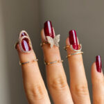 High-end rings, female niche, high-end light luxury, simple butterfly rings, adjustable inlays, with diamonds, copper plating exquisite - Image 3