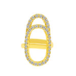 High-end rings, female niche, high-end light luxury, simple butterfly rings, adjustable inlays, with diamonds, copper plating exquisite - Image 4