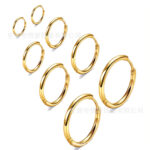 Classic titanium steel earrings, non-fading cartilage ear clips