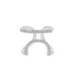 High-end rings, female niche, high-end light luxury, simple butterfly rings, adjustable inlays, with diamonds, copper plating exquisite - Image 5