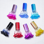 6ml Colorful Perfume Bottle Rose-Shaped glass bottle
