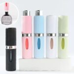 8ml Plastic-Patterned Bottom Cans Rotating Perfume Bottles Rechargeable Portable Spray - Image 4