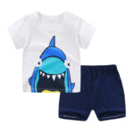2026 Summer Kids' Thin Cotton Short-Sleeve T-Shirt & Shorts Set Breathable Two-Piece Outfit for Babies & Toddlers (Wholesale) - Image 5