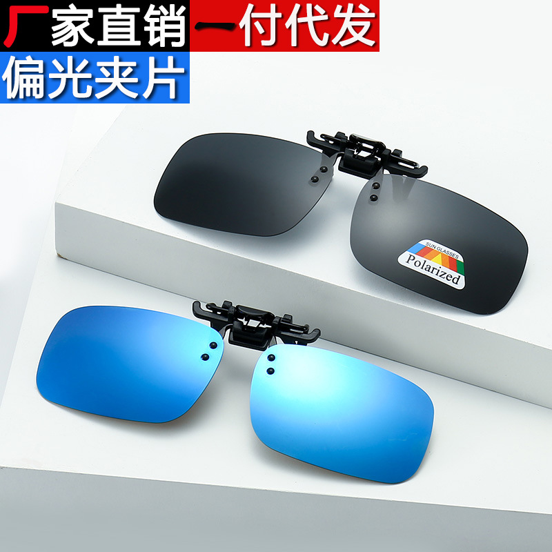 15475278980_1136421089.jpg Factory Direct Polarized Clip Sunglasses Myopia Glasses Clip Driver Driving Fishing Night Vision Goggles Clip - Image 1
