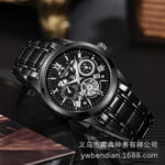 Men's Light Luxury Skeleton Quartz Watch Luminous Hands, Waterproof & Roman Dial
