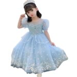 Wholesale Girls' Summer Elsa Princess Mesh Performance Skirt - Image 5