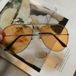 Silver frame yellow piece