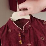 Girls' Chinese Style Tang Suit Dress Lightweight Summer First Birthday Princess Skirt - Image 4