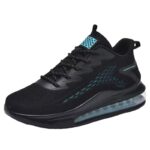 Spring 2025 New Men's Shoes Flying Woven Mesh Breathable Sneakers Casual Shoes Air Cushion Shock-absorbing heightened running shoes - Image 5