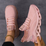 Women's Plus-Size Mesh Chunky Dad Sneakers Height-Increasing Platform Casual Shoes - Image 3