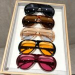 5 Pairs Of Large-Frame Pilot Sunglasses For Women, Premium Look, Y2K Fashion Sunglasses, UV-Blocking Sunglasses
