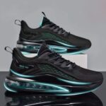 Foreign Trade Cross-Border Flying Knitted Running Shoes For Men Spring Shock-Absorbing Air Cushion Sneakers, Casual Shoes For Men, Versatile For Men