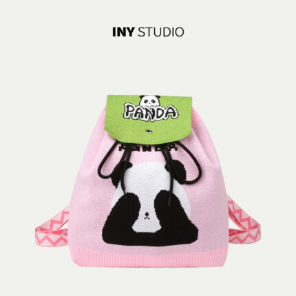 [Backpack Adjustable Flap Style] Colorblock Eye Cover Pink 52002