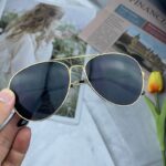 Gold frame gray piece