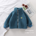 Children's lambswool jacket plus fleece jacket men's and women's treasure are the same autumn and winter new baby - Image 2