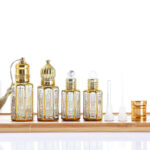 12ml Middle Eastern Gold-Foil Roller Perfume Bottle Luxury Glass Essential Oil & Attar Dispenser - Image 2