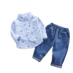 Wholesale Boys Spring Clothes Set 2026 New Trendy Handsome Baby Kids Baby Spring and Autumn 1-3 Year Old Children's Children's Clothing - Image 5