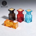 Square Semi-Translucent Perfume Bottle TF Style High-End Portable Spray Bottle
