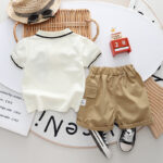 Boys' Korean Style Short-Sleeve T-Shirt & Shorts Set Summer Two-Piece Casual Outfit for Kids - Image 2