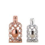 Two-Tone Minimalist Mesh Perfume Bottle Set Portable Refillable Travel Spray Bottles - Image 5