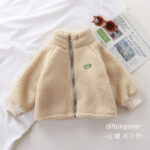 Children's lambswool jacket plus fleece jacket men's and women's treasure are the same autumn and winter new baby - Image 3
