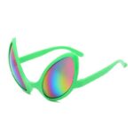 Alien green frame multicolored piece