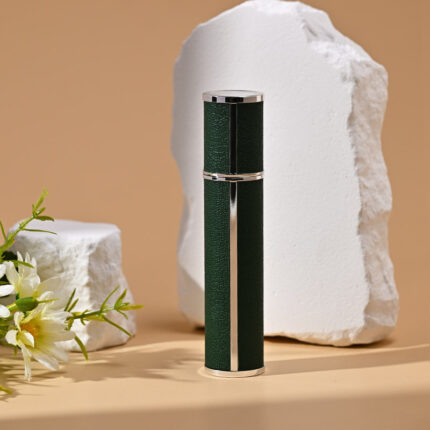 10ml; dark green; PU skin + electrochemical aluminum nozzle + glass liner