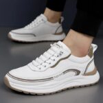 Summer New Men's Shoes Leather Shoes Men's Breathable, Lightweight And Thin Lazy Sports One-Foot Pedals Trendy Sports And Casual Shoes - Image 4