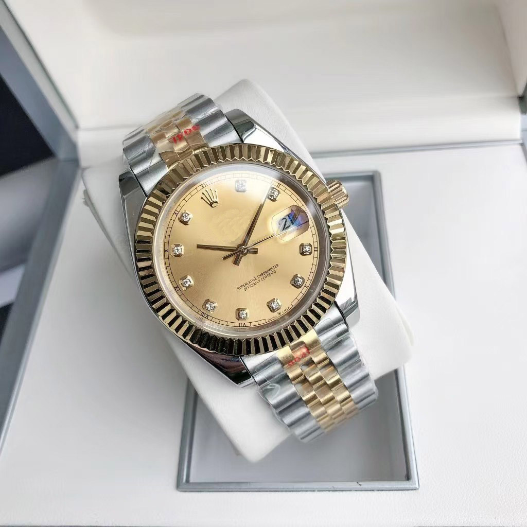 O1CN018hDVKS1zEs2I22u6t_2220626066683-0-cib.jpg Men's 41mm Stainless Steel Automatic Quartz Watch Luminous Waterproof Wristwatch - Image 1