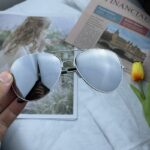 Silver frame white mercury