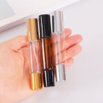 10ml double-headed transparent bottle; Black cap; Spray head   ball roller head