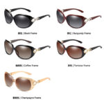 Women's Polarized Sunglasses Premium Look Large-Frame Fashionable UV-Blocking Sunglasses Driving Sunglasses - Image 3