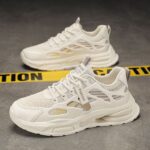 Spring Men's Shoes, New Breathable Mesh Shoes, Men's Korean Version, Versatile Platform Sneakers, Casual Running Dad Shoes - Image 3