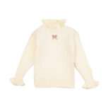 Girls' Warm Fleece-Lined Lace Sweater  Spring, Autumn & Winter Thickened Base Layer Top - Image 5