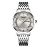 Trendy Men's Hollow Mechanical-Look Dress Watch Dual Date, Luminous Dial & Water-Resistant Tide - Image 5