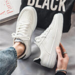 Little White Shoes Men's Winter Breathable Teen Casual Versatile Men's Shoes 2026 New Student Pure White Sports Shoes - Image 5