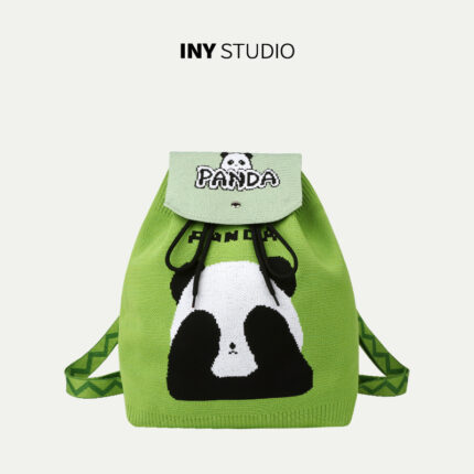 [Backpack Adjustable Flap Style] Color-blocked Eye Cover Fruit Green 52002