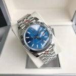 Men's 41mm Stainless Steel Automatic Quartz Watch Luminous Waterproof Wristwatch - Image 4