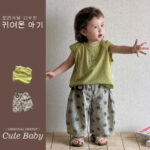 Boys' Korean style stylish sleeveless T-shirt set, 26 summer tank top, casual polka dot wide-leg pants, pure cotton clothing - Image 4