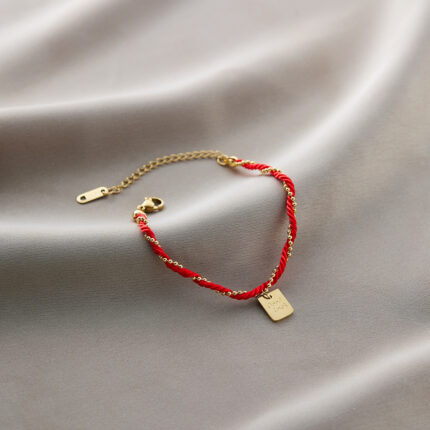 Red String Lucky Plaque