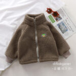 Children's lambswool jacket plus fleece jacket men's and women's treasure are the same autumn and winter new baby - Image 5
