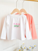Girls' Thin Long-Sleeve Base T-Shirt Spring/Autumn Trendy Inner Top for Babies & Little Girls - Image 5