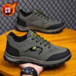 Foreign Trade Plus Size Men's Single Cotton Hiking Shoes Thick Sole Lightweight and Comfortable and Versatile Casual Outdoor Hiking Non-Slip Running Shoes - Image 4