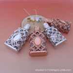 Two-Tone Minimalist Mesh Perfume Bottle Set Portable Refillable Travel Spray Bottles - Image 4