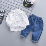 Wholesale Boys Spring Clothes Set 2026 New Trendy Handsome Baby Kids Baby Spring and Autumn 1-3 Year Old Children's Children's Clothing