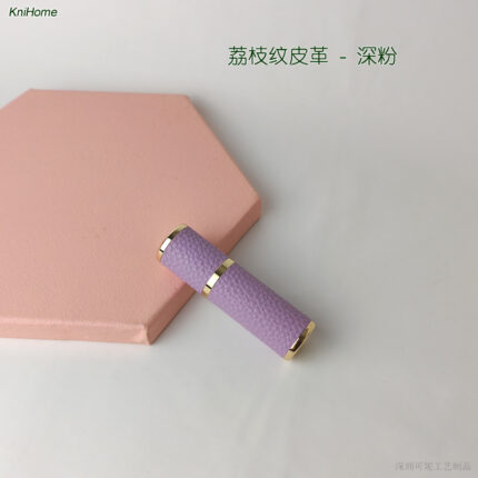 5ML gold shell; Lychee pattern - deep pink; Zinc alloy veneer + inner glass bottle