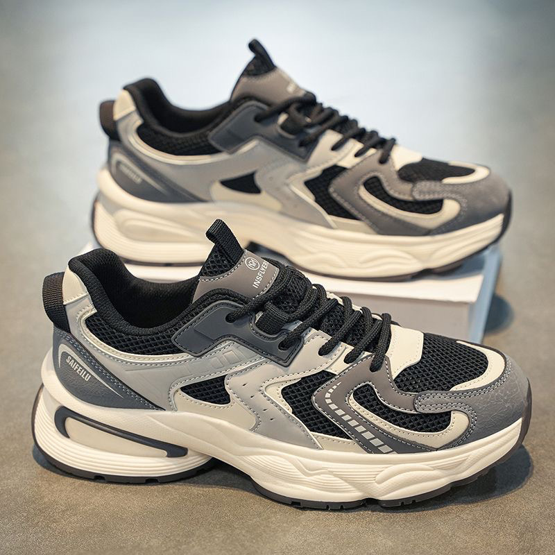O1CN01LvUNvW1IneZIITOFA_2215987860938-0-cib.jpg Summer Men's Shoes 2025 New Breathable Mesh Sneakers Men's Trend Versatile Platform Sole Casual Dad Shoes Trendy Shoes - Image 1