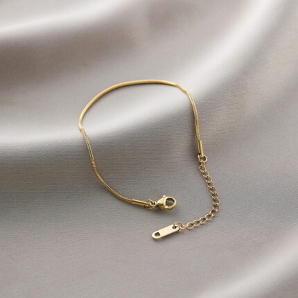 Snake bone chain gold